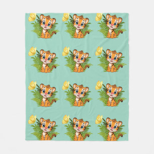 Kleine Tiger & Schmetterling Fleece-Decke Fleecedecke
