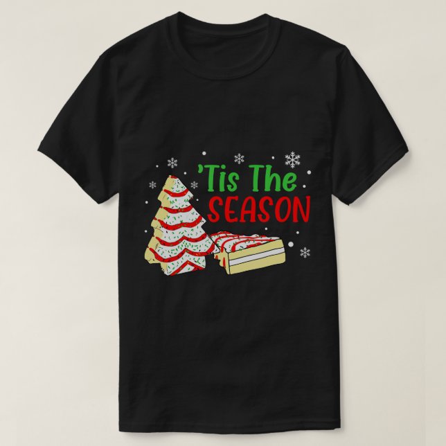 Kleine Tis' Die Weihnachtsbaumkuchen Debbie T-Shirt (Design vorne)