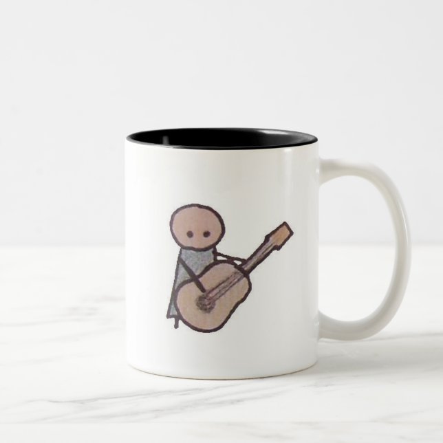 Kleine Ton-Tasse der Gitarre zwei Zweifarbige Tasse (Rechts)