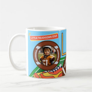 Kleine Touchdown-Star-Sport-Fußball-Geburtstags-Ta Kaffeetasse