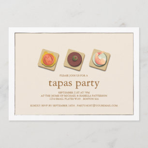 Kleine Trio-Tapas-Party Einladung