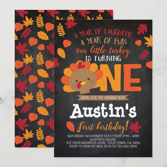 Kleine Türkei Einladung (Vorne/Hinten)