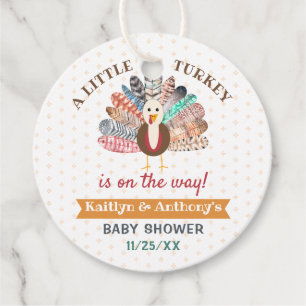 Kleine Türkei unterwegs! Erntedank Babydusche Geschenkanhänger