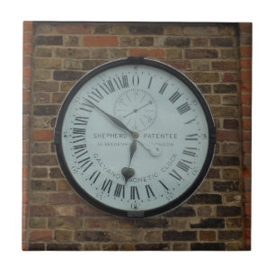 Kleine Uhr (4,25" x 4,25") Keramik Foto Tile Fliese