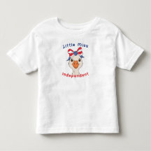 Kleine unabhängige Gans mit patriotischer Schleife