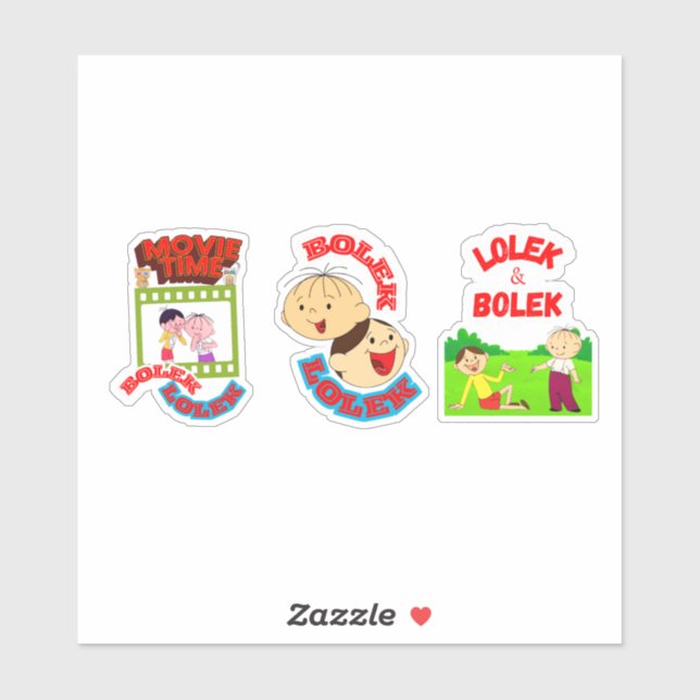 KLEINE UND LOLEK AUFKLEBER (Blatt)