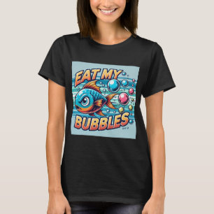 Kleine und schnelle Fische mit dem Satz Iss meine T-Shirt