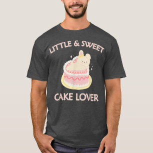 Kleine und süße Kuchen Lover Niedliche Kaninchenba T-Shirt