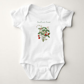Kleine und süße Wilde-Erdbeer-Baby-Einzelteile Baby Strampler