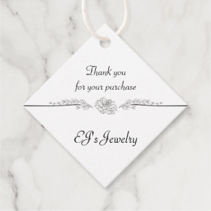 Kleine Unternehmen Elegant Vielen Dank Tags Geschenkanhänger