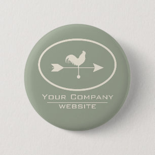 Kleine Unternehmen Elfenbein Weathervane Button