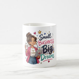 Kleine Unternehmen Große Träume Unternehmerisches Kaffeetasse