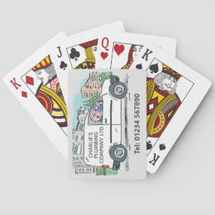 Kleine Unternehmen mit Namen für Unternehmen Van Spielkarten