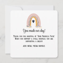 Kleine Unternehmen Vielen Dank, dass Sie sich Kart Einladung