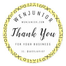 Kleine Unternehmen Vielen Dank für Ihre Werbe-Logo