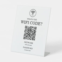 Kleine Unternehmen Was ist der Wifi QR Code? Sockelschild