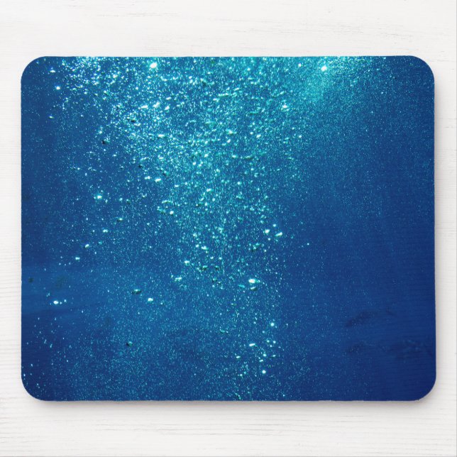 Kleine Unterwasserblasen Mousepad (Vorne)