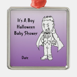 Kleine Vampirs-Halloween-Babyparty-Verzierungen Silbernes Ornament