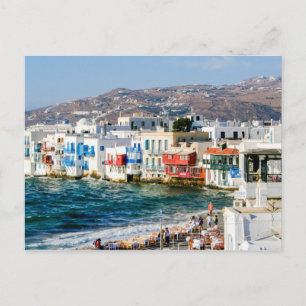 Kleine Venedig, Mykonos-Insel. Postkarte