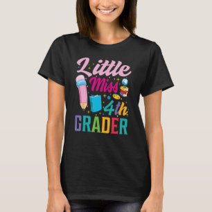 Kleine Verpassen 4. Klasse Mädchen 1. Tag zurück T-Shirt
