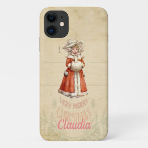 Kleine viktorianische Weihnachtssängerin benutzerd Case-Mate iPhone Hülle