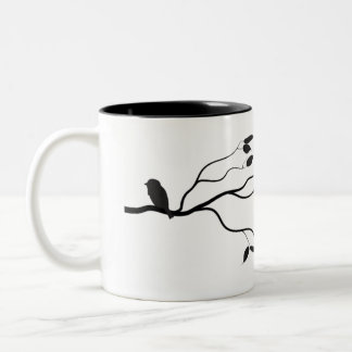 Kleine Vogel-Tasse Zweifarbige Tasse
