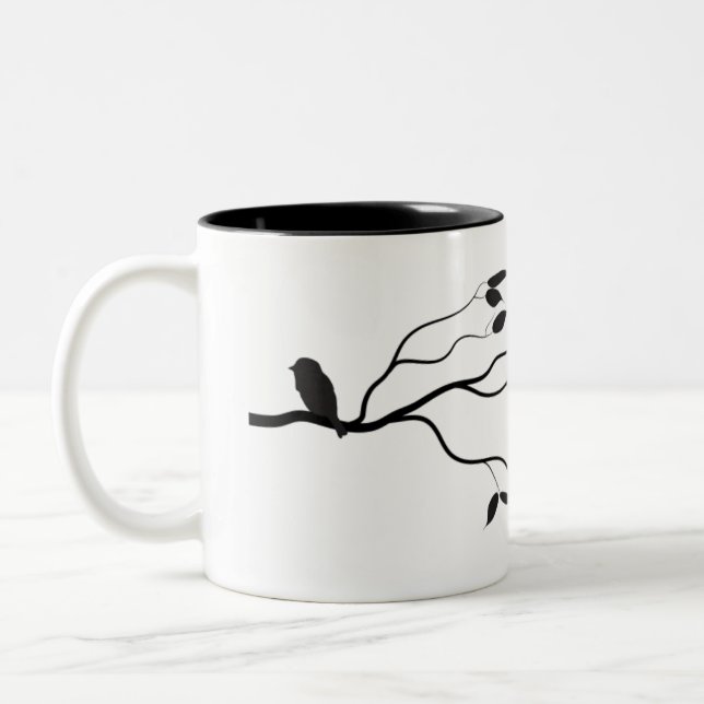 Kleine Vogel-Tasse Zweifarbige Tasse (Links)