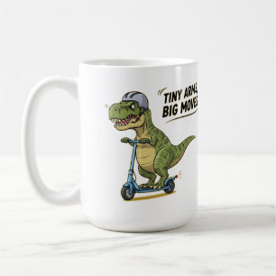 Kleine Waffen. Große Energie. Dino auf Rädern! Kaffeetasse