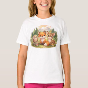 Kleine Wald Freunde: Ein gemütliches Abenteuer mit T-Shirt