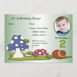Kleine Wanzen-kundenspezifische Geburtstags-Party Einladung