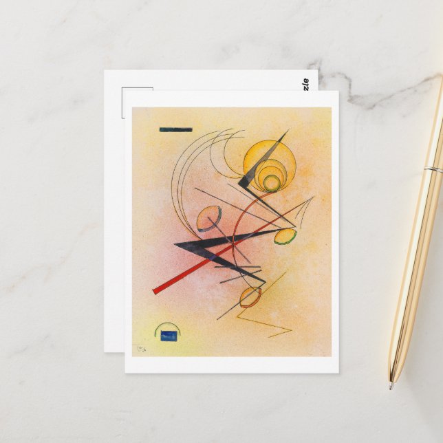 Kleine Warme, Kandinsky 1928 Postkarte (Vorderseite/Rückseite Beispiel)
