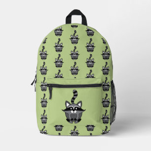 Kleine Waschbär-Druck-Schneiderei-Tasche Bedruckter Rucksack