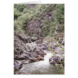 Kleine Wasserfall-Naturkarte