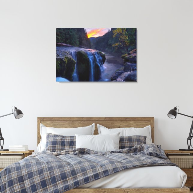 Kleine Wasserfälle Ölgemälde Druck Leinwanddruck (Insitu (Schlafzimmer))