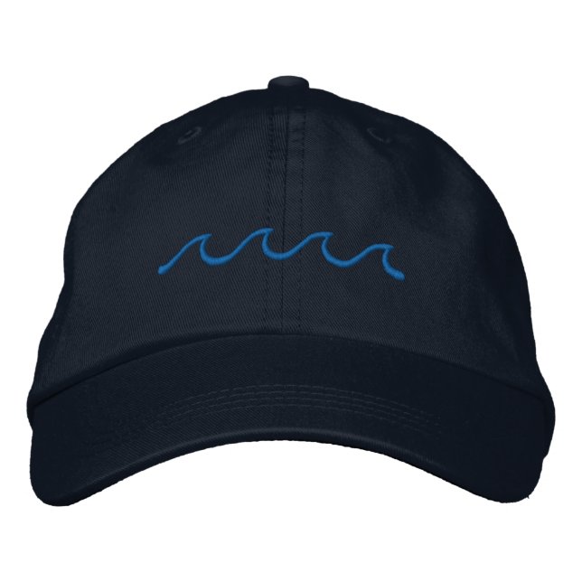 Kleine Waves Bestickte Baseballkappe (Vorderseite)