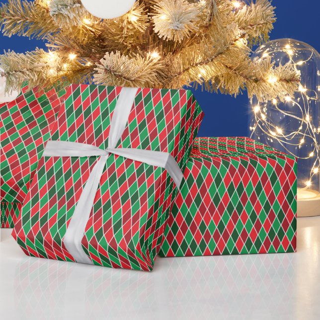 Kleine Weihnachts-Harlekin Geschenkpapier (Feiertage)