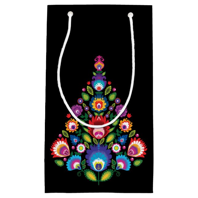 Kleine Weihnachtsgeschenktasche mit individueller  Geschenktüte (Vorderseite)