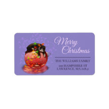 Kleine Weihnachtskatzenleuchten Garland Wintermagi