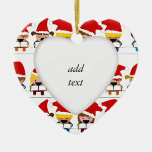 Kleine Weihnachtslieder Keramik Ornament