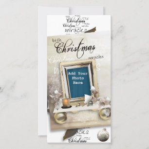Kleine Weihnachtswunder Fotokarte Feiertagskarte