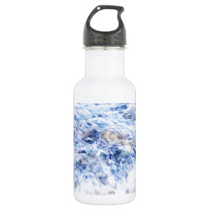 Kleine Welle und farbenfrohe Steine Trinkflasche