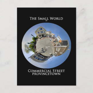 Kleine Welt der Kommerziellen Straße Provincetown Postkarte