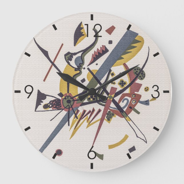 Kleine Welten I - Kandinsky Große Wanduhr (Vorderseite)