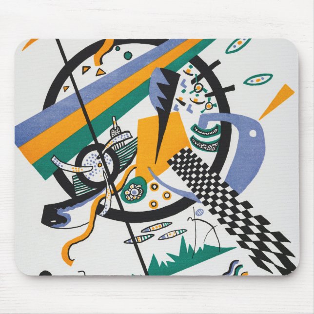 Kleine Welten IV, Abstrakt, Wassily Kandinsky Mousepad (Vorne)