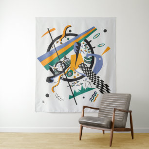 Kleine Welten IV, Abstrakt, Wassily Kandinsky Wandteppich