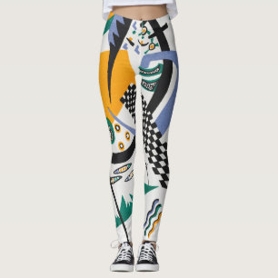 Kleine Welten IV, Abstrakt, Wassis Kandinsky Leggings