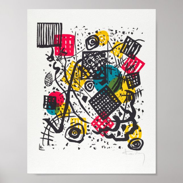 Kleine Welten V (Small Worlds V) Wassily Kandinsky Poster (Vorne)