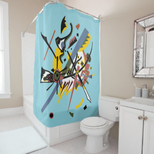 Kleine Welten, Wassily Kandinsky in digitalen Farb Duschvorhang