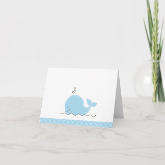 Kleine Whale individuelle Note Card Karte