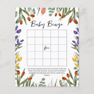 Kleine Wildblume auf dem Weg Herbst Baby Bingo